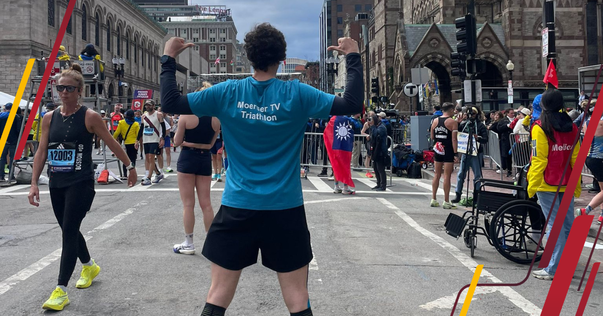 MTV Triathlet beim Boston Marathon